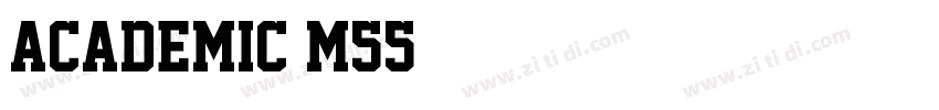 Academic M55字体转换